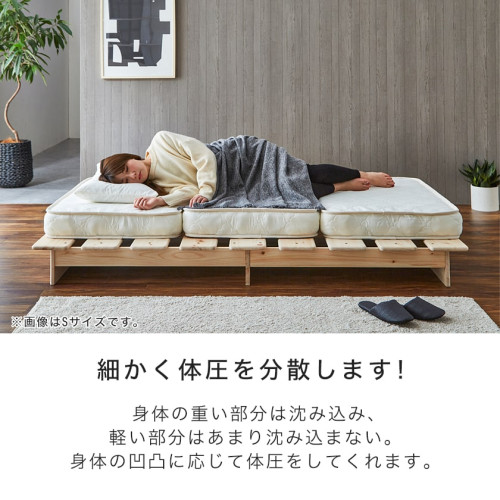 SR#1072 日本 三折可分割折疊11cm彈簧床褥