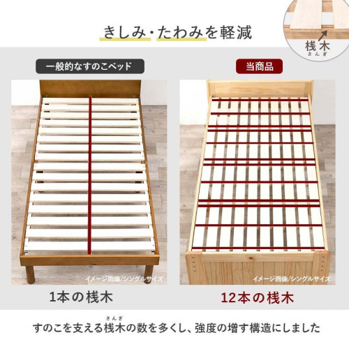 SR#1099 日本Floor 天然實木單人床 (4段高度調較) (最短193.5cm)