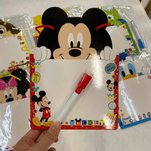 SR#1205 Disney 迷你畫板 (每包6個卡通人物 - 指定款式- 每款2個 共12個)