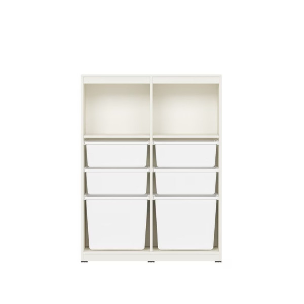 HAN054/A 韓國Hanssem Samkids 870 層架儲物櫃連膠箱 (White Series 白色系列)