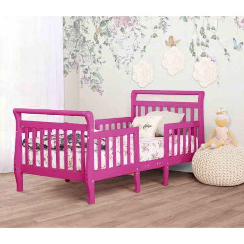 DOM#0022 Dream On Me Emma 3-in-1 Toddler Bed 木製兒童床架 (Fuchsia Pink)