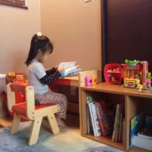 SR#0189日本人氣na kids小童成長木檯椅連層架 3合1套裝 – 6色選擇 (預訂)