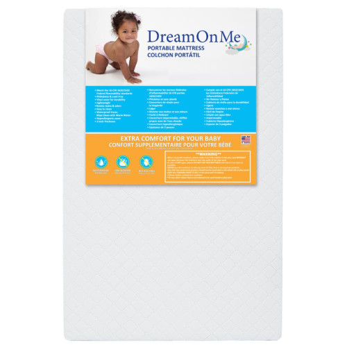 DOM#0021 Dream On Me 3吋海棉嬰兒床褥床褥 (美國製造)