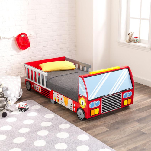 KK#0020 KidKraft Firetruck Toddler Bed 木製消防車兒童床架