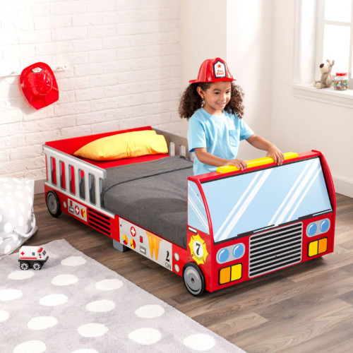 KK#0020 KidKraft Firetruck Toddler Bed 木製消防車兒童床架