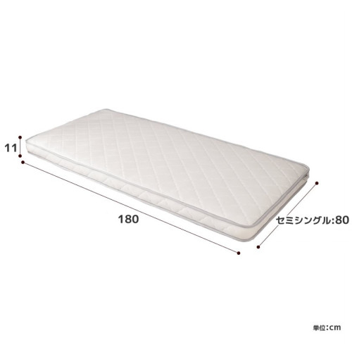 日本Neruco 180cm x 80cm高回彈獨立袋裝彈簧床褥(11cm厚)