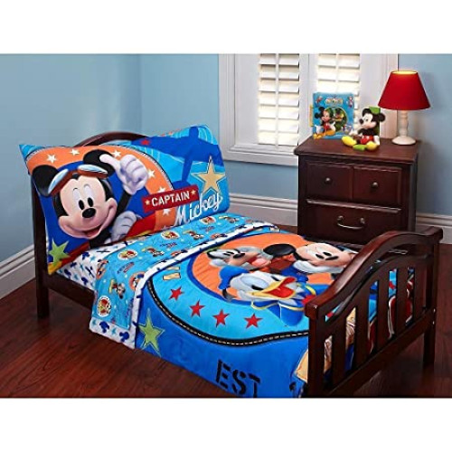 (美國兒童床專用) DN#1017 Disney Baby Mickey Mouse Toddler Bedding Set 兒童床上用品
