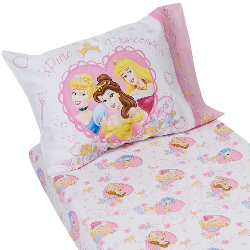 (美國兒童床專用) DN#0980 (Disney Princess Castle Dreams 2-Piece Sheet Set) (兒童床上用品)