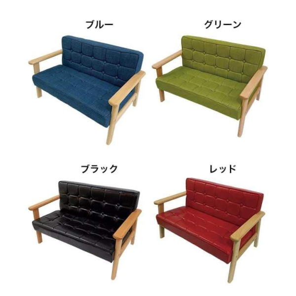 SR#0763 日本BOKUWATA小童天然實木厚梳化 – 雙座位 [預訂]