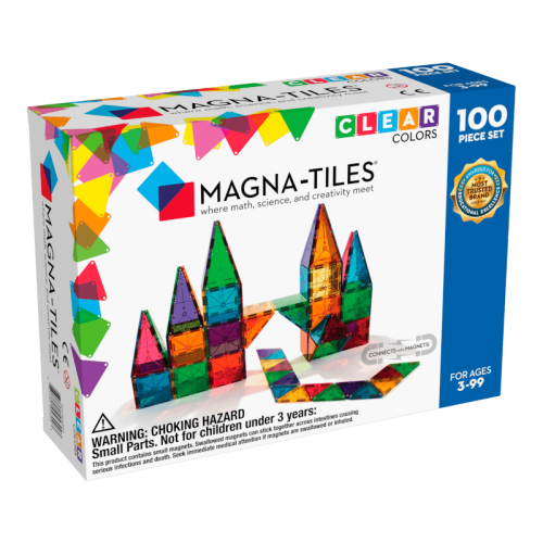 MAGT002 Magna-Tiles 磁力片積木玩具 – 透光彩色 100塊套裝