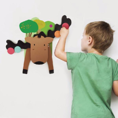 ORI#0008 Oribel Goofy Moose Balancer 木製小鹿平衡遊戲(貼牆玩具)