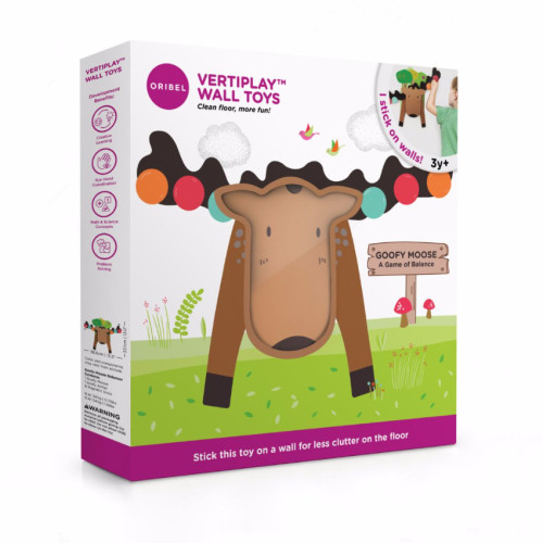 ORI#0008 Oribel Goofy Moose Balancer 木製小鹿平衡遊戲(貼牆玩具)