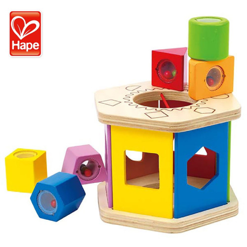 HAPE012 Hape Shake & Match Shape Sorter (六角分類積木盒)