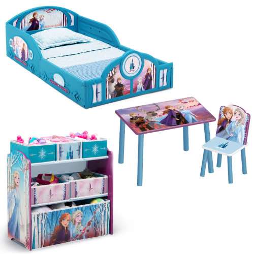 DN#1704/C Delta Children 4件兒童床及傢俱套裝 - Frozen