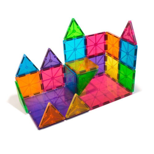MAGT003 Magna-Tiles 磁力片積木玩具 - 透光彩色 32塊套裝