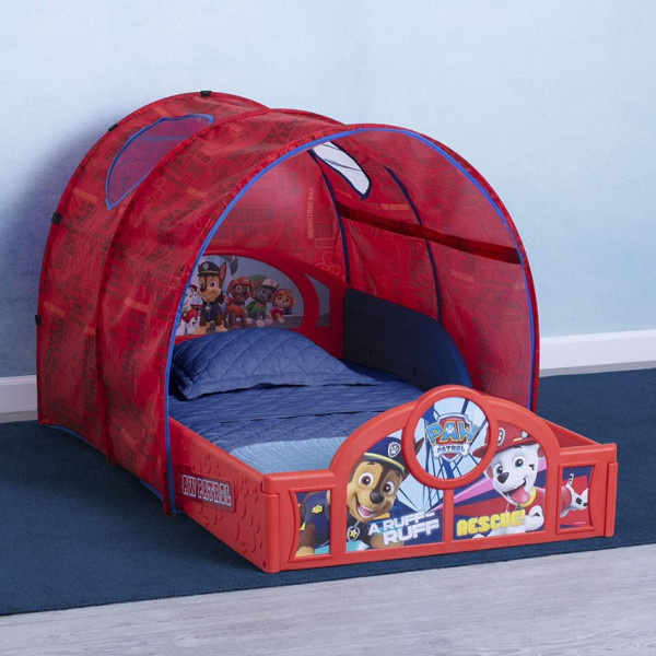 PAW#0177 Paw Patrol Sleep and Play Toddler Bed with Tent 兒童床架(連帳幕)
