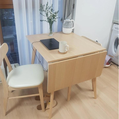 SR#0986 韓國Yogurt Extend 可伸縮實木餐檯 (可加配椅子及長板凳)