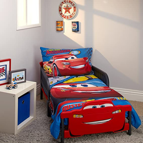 DN#0825 Disney Pixar Cars 3 Rust-eze Racing Team 4 Piece Toddler Bedding Set 兒童床上用品
