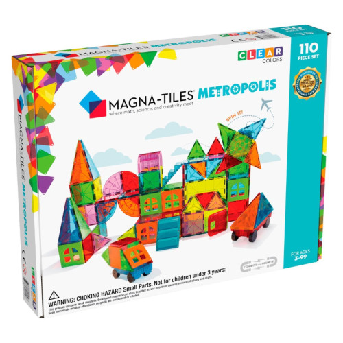 MAGT001/F Magna-Tiles 磁力片積木玩具 – Metropolis 110塊套裝