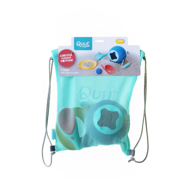 QUUT001 高級沙灘玩具套裝 (Mini Ballo + Cuppi + Heart Shaper + Mesh Bag)